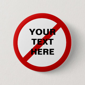 スラッシュの反テンプレートの円 缶バッジ