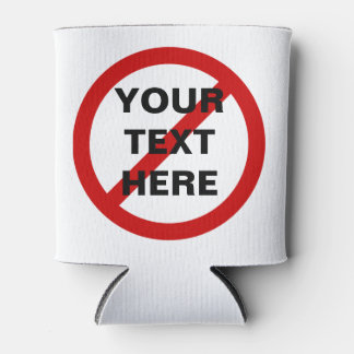 スラッシュ記号の付いたアンチの赤い円を使用しない 缶クーラー