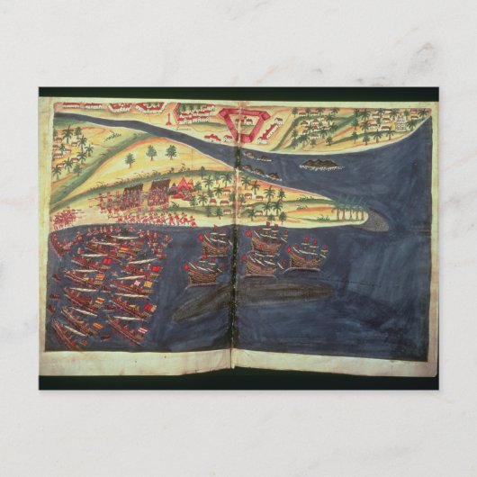 スラットの探査地図 ポストカード (正面)