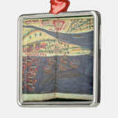 スラトの調査の地図 メタルオーナメント (左)