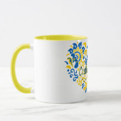 スラバウクレニグローリートゥウクライナビッグハート マグカップ (左)