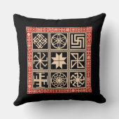 スラビックアミュレットシンボルや象徴装飾用クッション クッション (裏面)