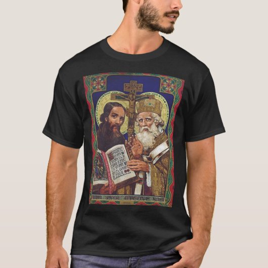 スラブの使徒聖キリルとメトディウス Tシャツ (正面)