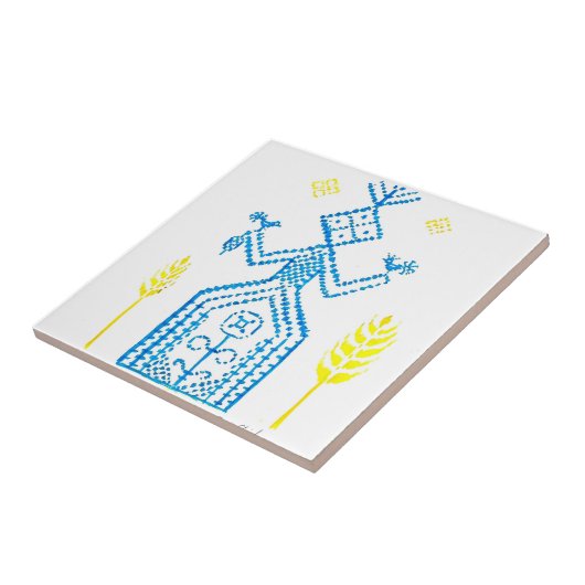 スラブの女神モクシュ タイル (側面)