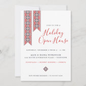 スラブモダンフォークアート |ホリデーオープンハウス 招待状 (正面)