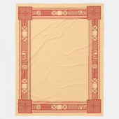 スラブ伝統的カレンダーのパターン フリースブランケット (正面)