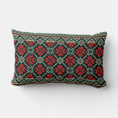 スラブ伝統的刺繍腰枕 ランバークッション (裏面)