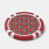 スラブ民族の刺繍, バルカン伝統 ポーカーチップ (シングル)