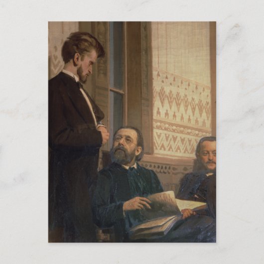 スラブ系の作曲家 ポストカード (正面)