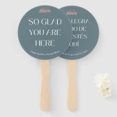 スラブ語のウェルカムファン ハンドファン (正面&裏面)