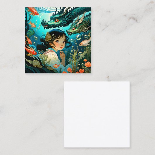 スラブ語の童話の伝統は主に～の特徴である スクエア名刺 (正面/裏面)