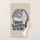 スラプショットが死ぬ場所（ホッケー） バスタオルセット (ハンドタオル)