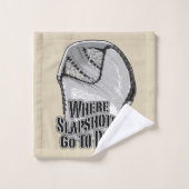 スラプショットが死ぬ場所（ホッケー） バスタオルセット (ウォッシュタオル)