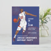 スラムダンクバスケットボールの誕生日 招待状 (スタンド正面)