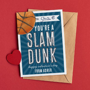 スラムダンクバスケットボールクラスルームValentine Card 招待状