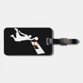 スラムダンクバスケットボールプレーヤー – ホワイトシルエット ラゲッジタグ (裏面横)