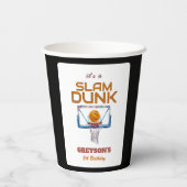 スラムダンクバスケットボール 誕生日お祝い  どの年齢でも 紙コップ (裏面)