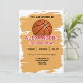 スラムダンクファースト誕生日バッシュ招待状 招待状 (スタンド正面)