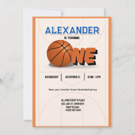 スラムダンクファースト誕生日バッシュ招待状 招待状