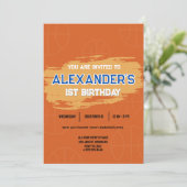 スラムダンクファースト誕生日バッシュ招待状 招待状 (スタンド正面)