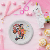 スラムダンクボーイ誕生日バッシュ ペーパープレート (パーティー)