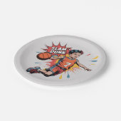 スラムダンクボーイ誕生日バッシュ ペーパープレート (アングル)