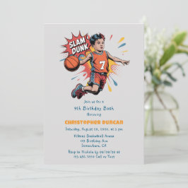 スラムダンク少年誕生日パーティー 招待状
