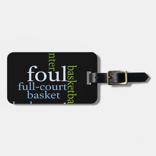 スラムダンク・オブ・ワーズ：チャンピオンズのバスケットボール・ゲーム ラゲッジタグ (正面横)