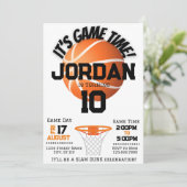 スラムダンク バスケットボール 誕生日 ご招待 招待状 (スタンド正面)