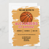 スラムダンク ファースト バースデー バッシュ 招待状 (正面/裏面)