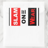 スラムワン衣服シール 長方形シール (バッグ)