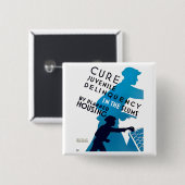 スラム街での少年非行を治す 缶バッジ (正面&裏面)