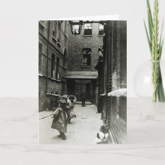 スラム街1899年で遊んでいる子供 カード (正面)