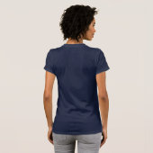 スラロームの水上スキーのティー Tシャツ (裏面フル)