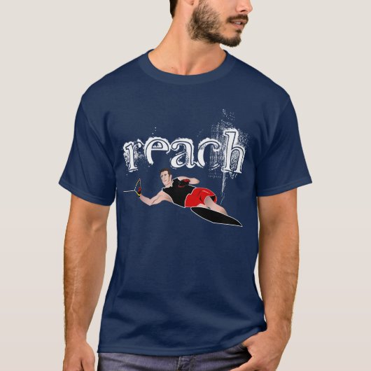 スラロームの水上スキーのティー Tシャツ (正面)