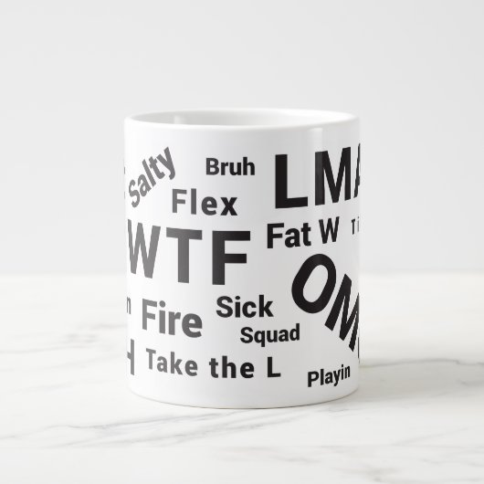 スラングことわざ10代のとTalk 2019 Coffee Mag ジャンボコーヒーマグカップ (正面)