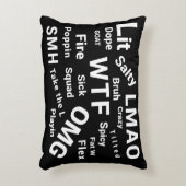 スラングのことわざと10代のトークCirca 2018-2019 アクセントクッション (正面(垂直))