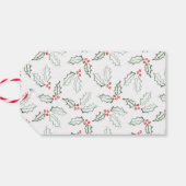 スラントスタイリッシュウォーター色メリークリスマスホリデー ギフトタグ (裏面横)