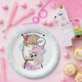 スランバパーソナライズされたーパーティーガール誕生日 ペーパープレート (パーティー)