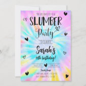 スランバーガール絞り染めバースデーパーティー 招待状 (正面)