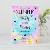 スランバーガール絞り染めバースデーパーティー 招待状 (スタンド正面)