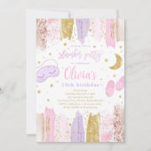 スランバースリーポバーバースデーパーティティーントゥイーンパーティー 招待状 (正面)