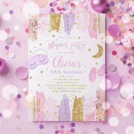 スランバースリーポバーバースデーパーティティーントゥイーンパーティー 招待状