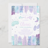 スランバースリーポバーバースデーパーティティーントゥイーンパーティー 招待状 (正面)