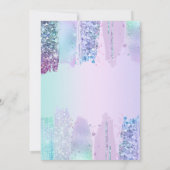 スランバースリーポバーバースデーパーティティーントゥイーンパーティー 招待状 (裏面)