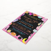 スランバースリーポバーパジャマライフィック 箔招待状 (回転した状態)