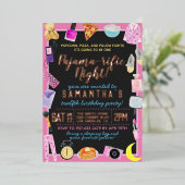 スランバースリーポバーパジャマライフィック 箔招待状 (立ち正面)