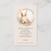 スランバーバニーおむつラッフルエンクロージャカード エンクロージャーカード (正面)