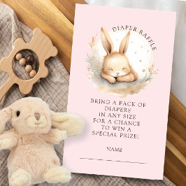 スランバーバニーおむつラッフルエンクロージャカード エンクロージャーカード