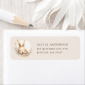 スランバーバニーベビーシャワー住所 シール (インサイチュ)